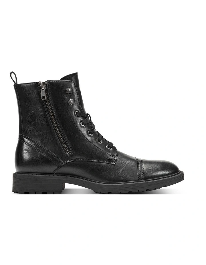 Captain Lace Up Boot in Black image 1
