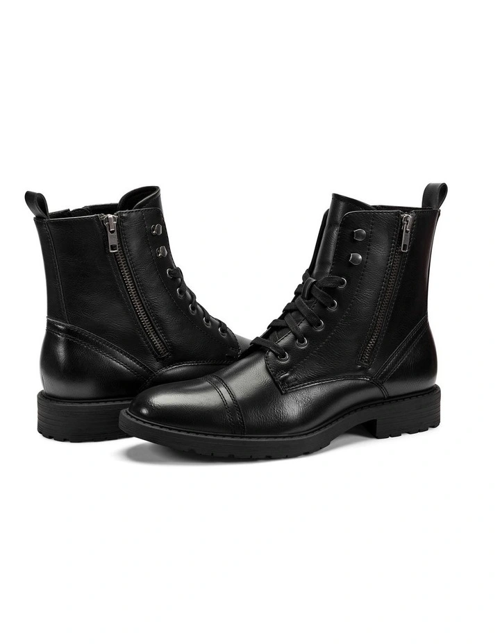 Captain Lace Up Boot in Black image 3