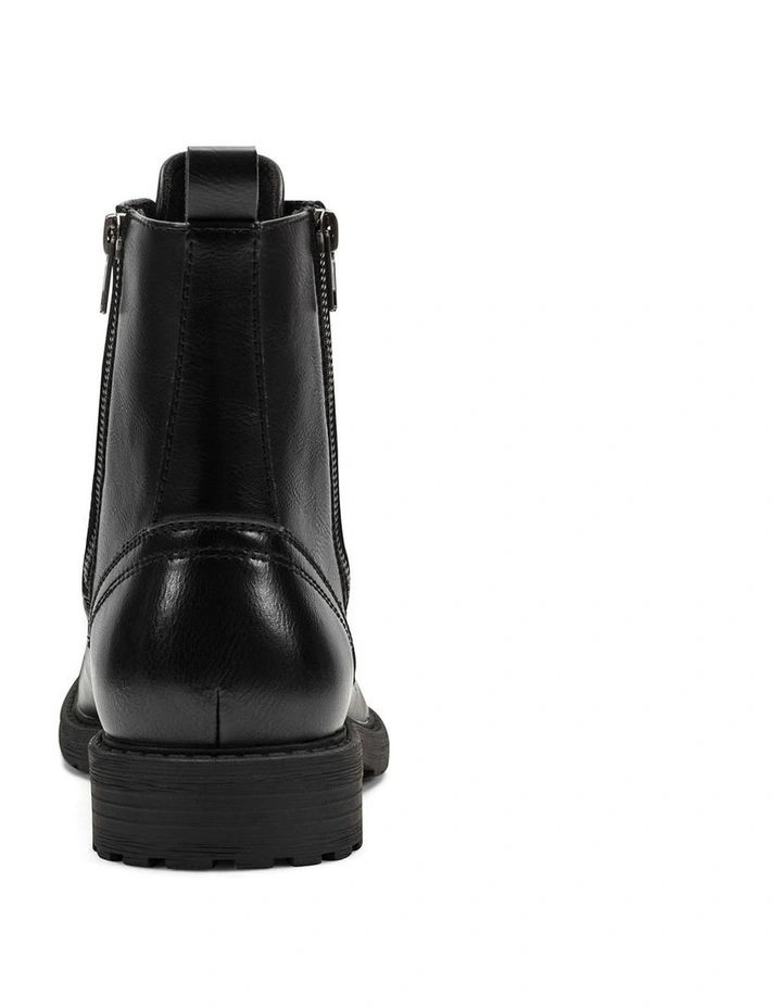 Captain Lace Up Boot in Black image 4