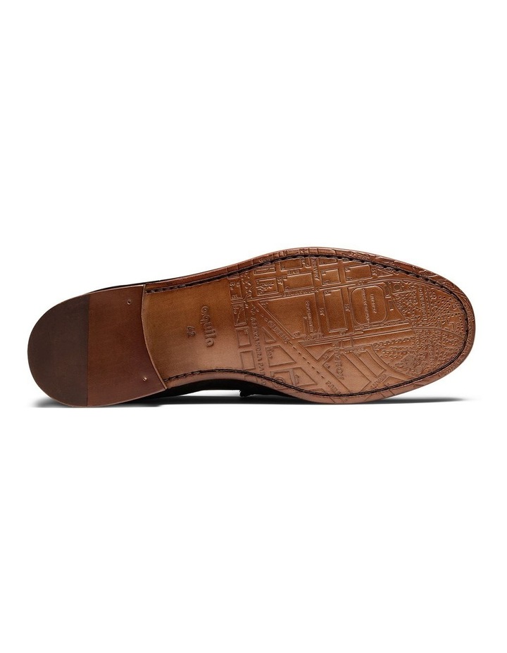 Napier Suede Penny Loafers in Black image 3