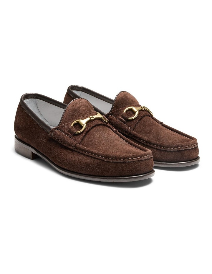 Napier Suede Penny Loafers in Chocolate image 2