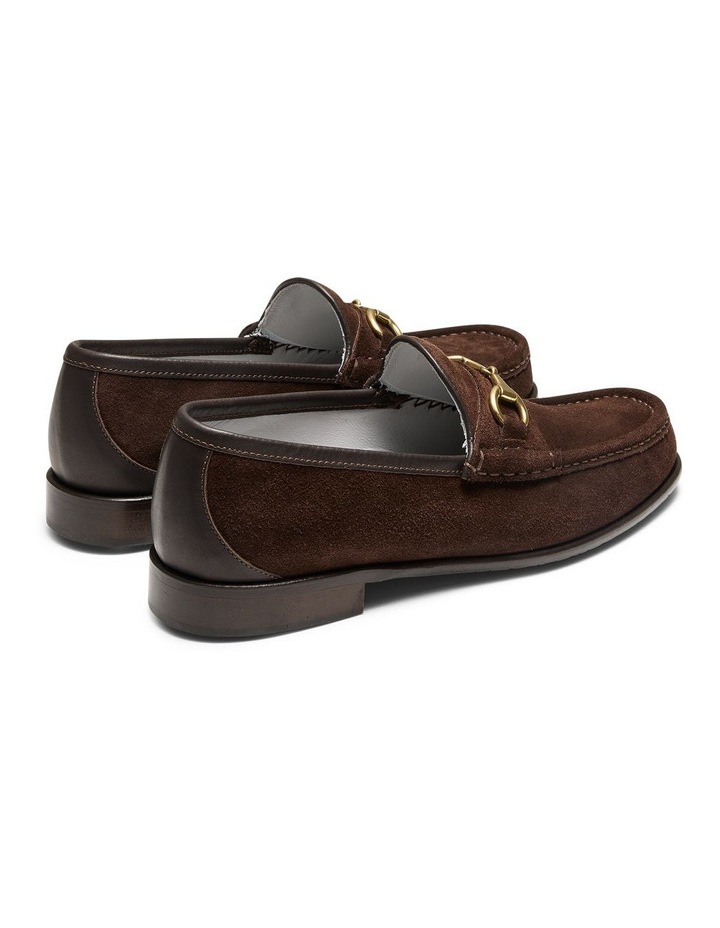 Napier Suede Penny Loafers in Chocolate image 4