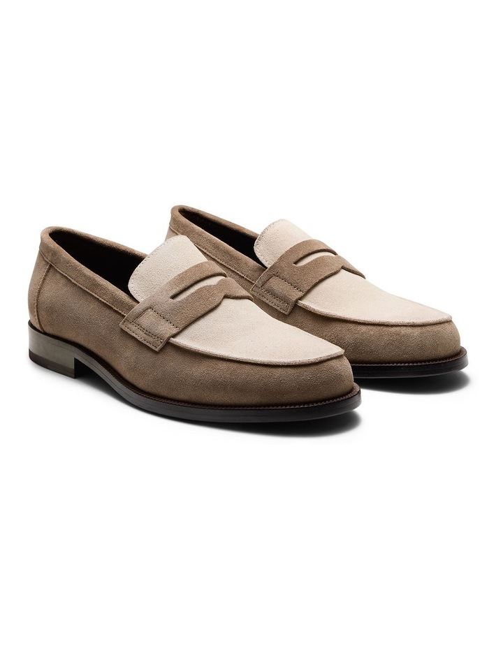 Dartmouth Suede Loafers in Taupe image 3