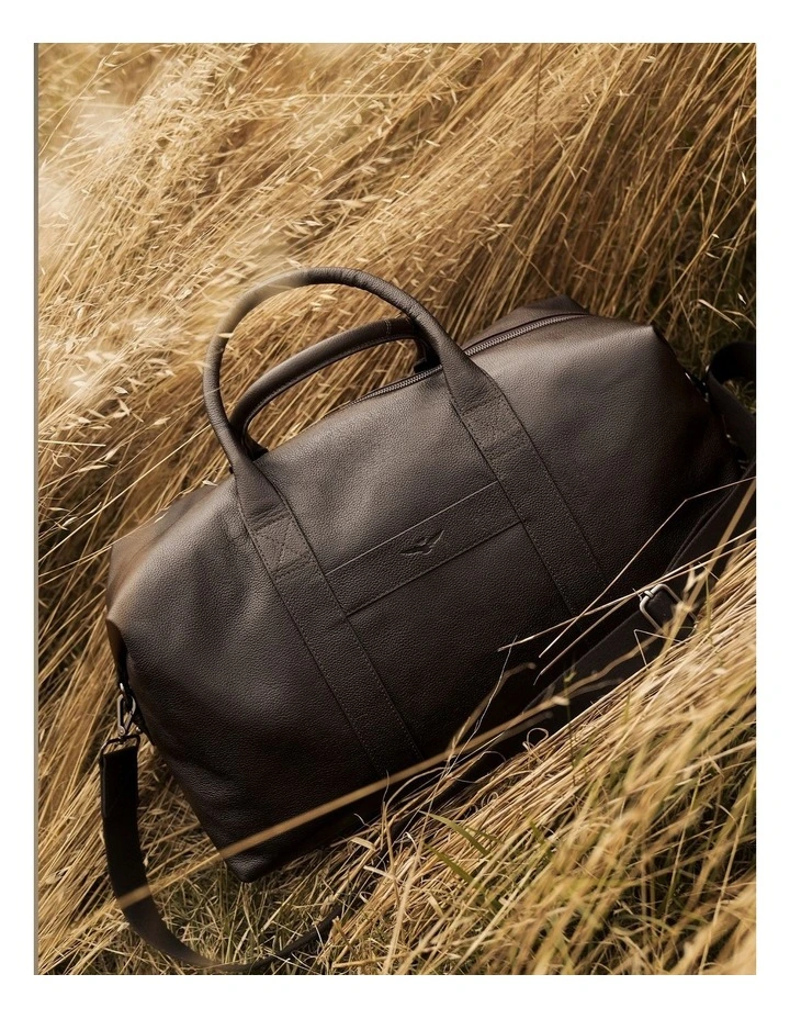 Montoro Leather Weekender Bag in Brown image 2