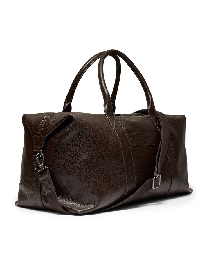 Montoro Leather Weekender Bag in Brown image 4