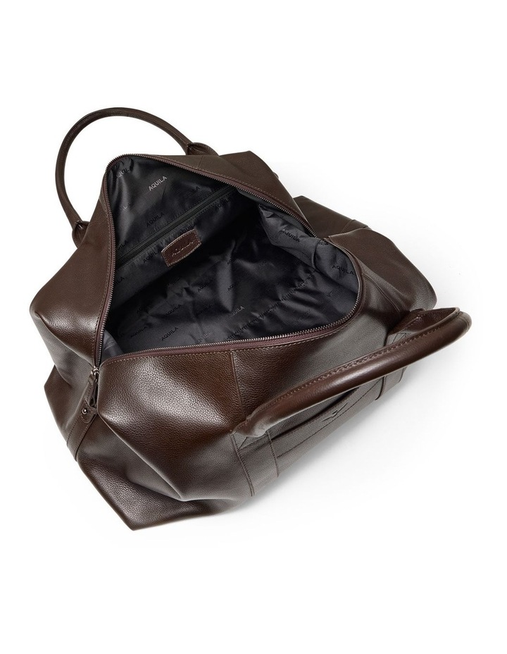 Montoro Leather Weekender Bag in Brown image 4