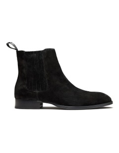 Lexington Suede Chelsea Boots in Black