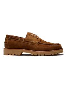 Ark Suede Boat Shoes in Brown