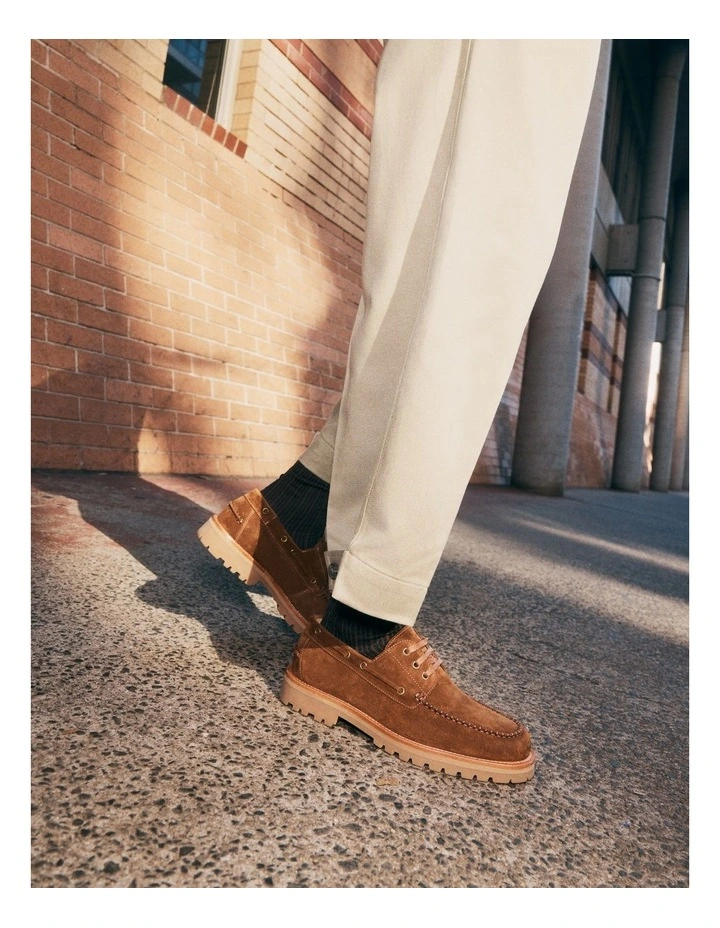 Ark Suede Boat Shoes in Brown image 2