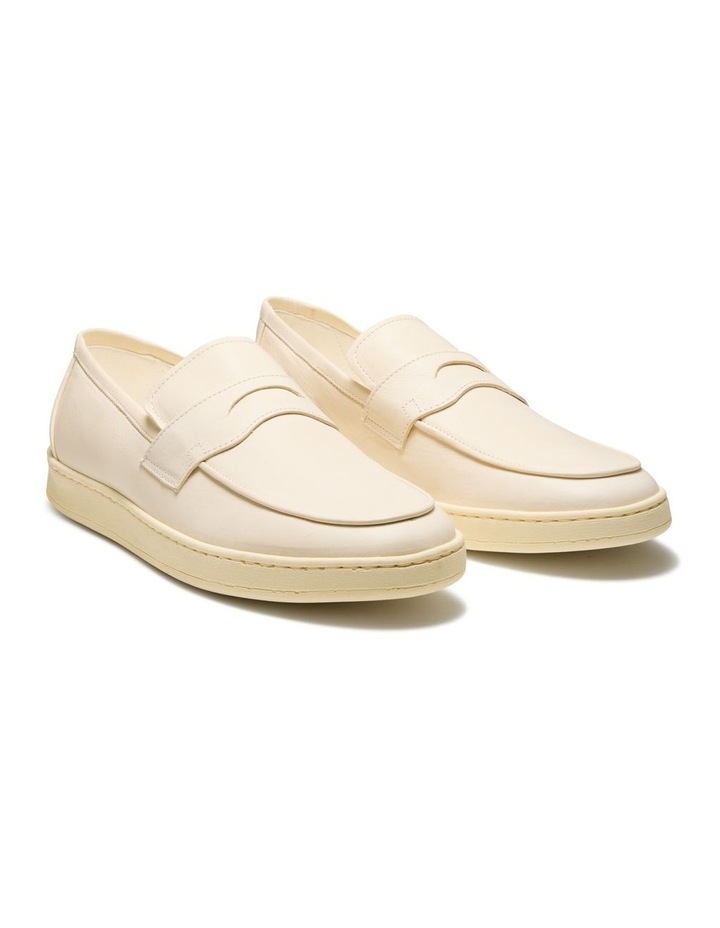 Rich Nubuck Loafers in White image 2