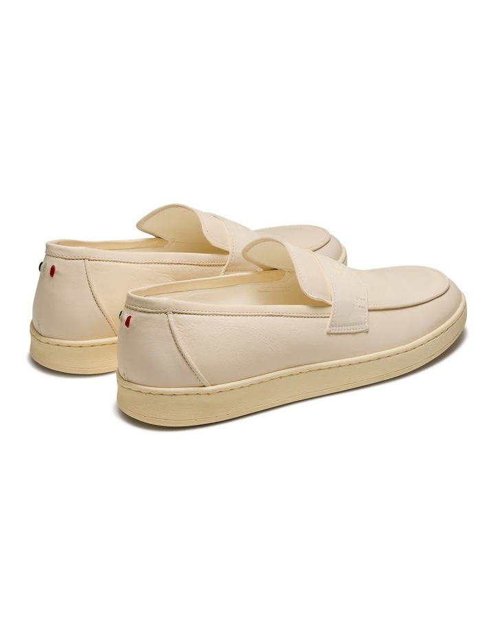 Rich Nubuck Loafers in White image 4