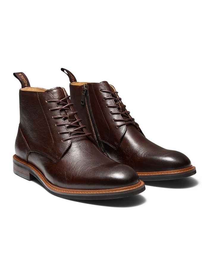 Upton Lace Up Boots in Brown image 2