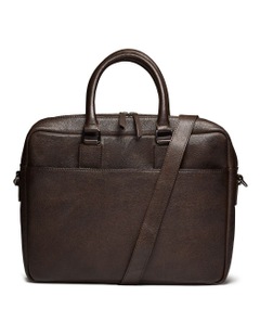 Valle Leather Briefcase in Brown