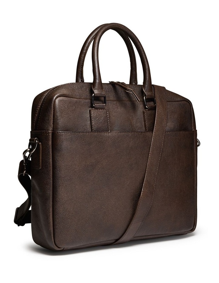 Valle Leather Briefcase in Brown image 2