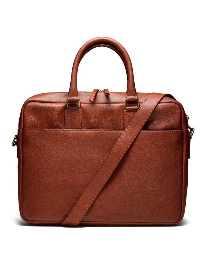 Valle Leather Briefcase in Cognac image 1