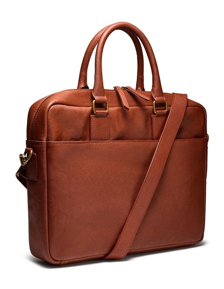 Valle Leather Briefcase in Cognac image 3