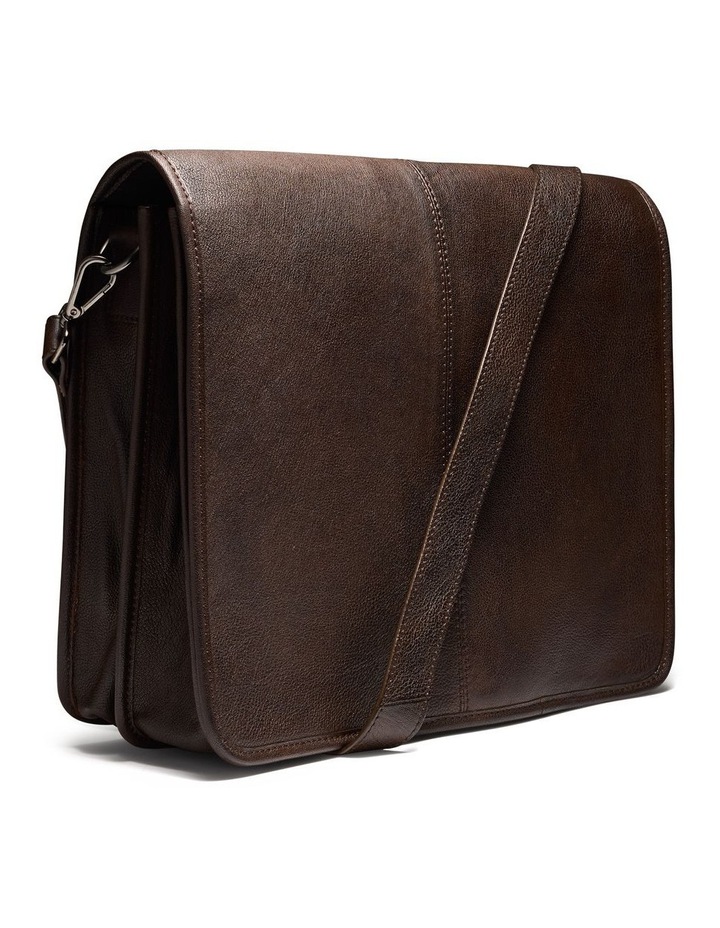 Valle Leather Messenger Bag in Brown image 3