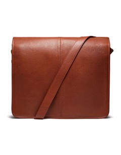 Valle Leather Messenger Bag in Cognac