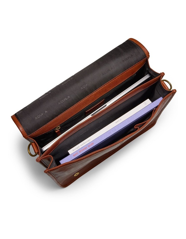 Valle Leather Messenger Bag in Cognac image 4