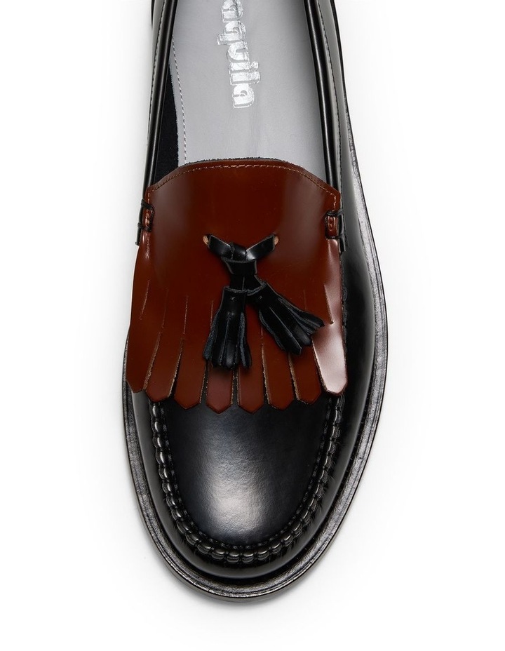 Hargreaves Tassel Loafers in Black/Tan image 6