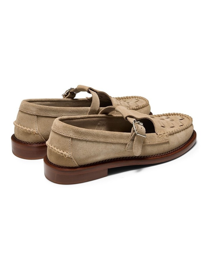 Fleet Suede T- Bar Loafers in Taupe image 4