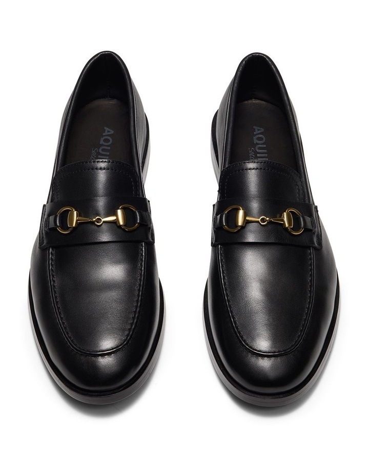Luis Penny Loafers in Black image 5