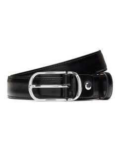 Bridges Leather Belt in Black