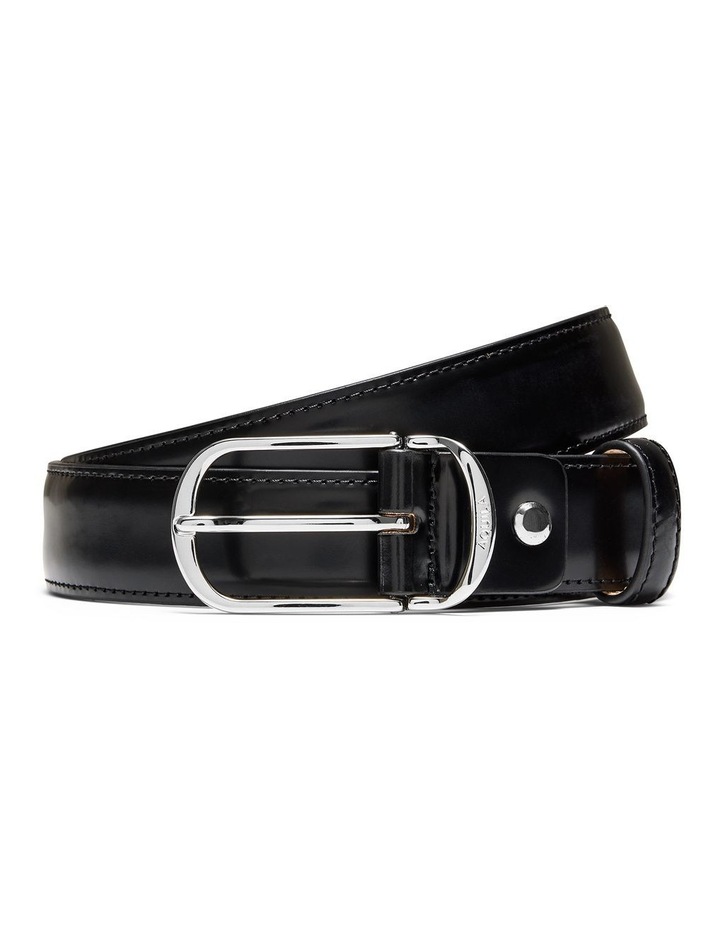 Bridges Leather Belt in Black image 1