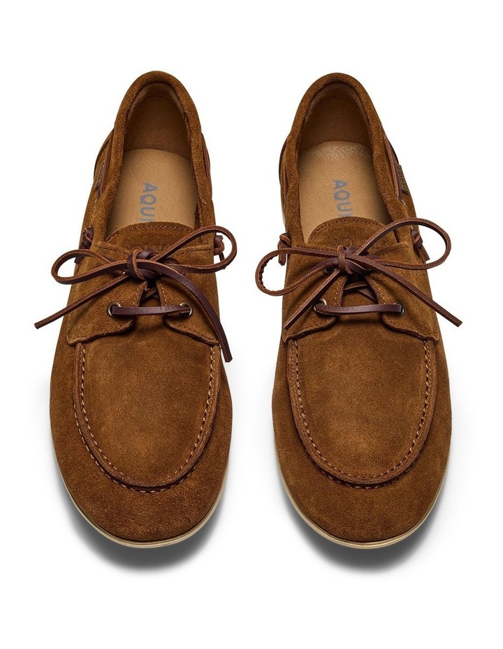Keel Suede Boat Shoes in Tan image 5