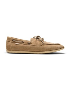 Keel Suede Boat Shoes in Sand