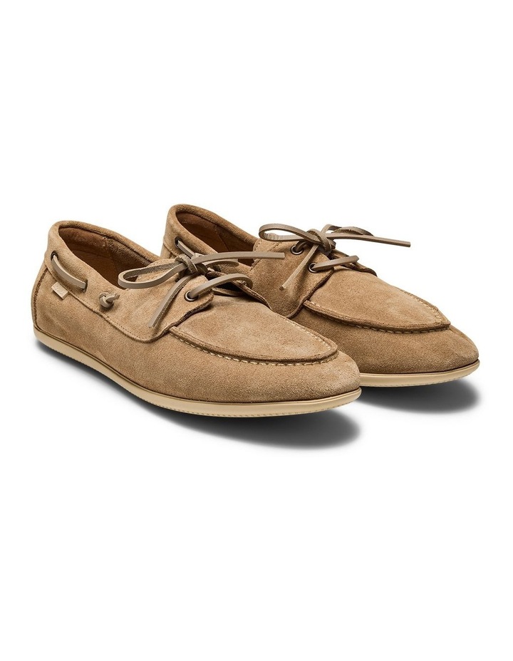 Keel Suede Boat Shoes in Sand image 2