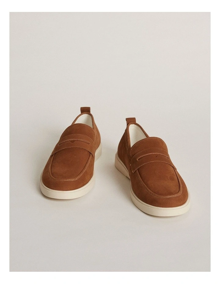 Breeze Nubuck Loafers in Tan image 2