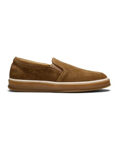 Deuce Suede Slip-On Sneakers in Cognac