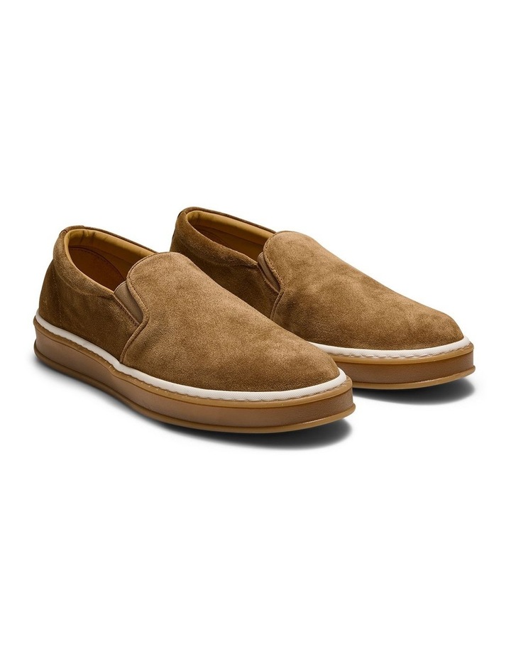 Deuce Suede Slip-On Sneakers in Cognac image 3