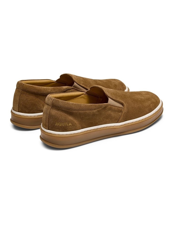 Deuce Suede Slip-On Sneakers in Cognac image 4