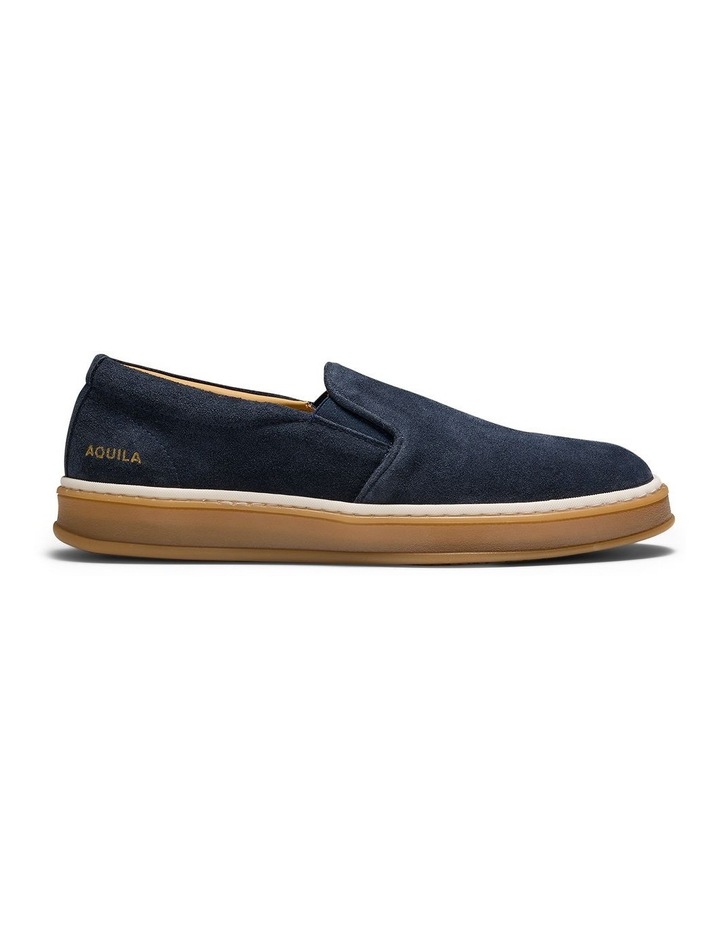 Deuce Suede Slip-On Sneakers in Navy image 1