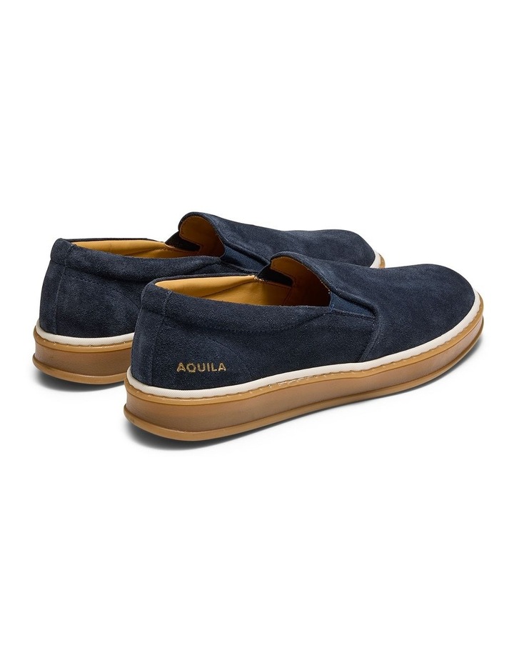Deuce Suede Slip-On Sneakers in Navy image 4