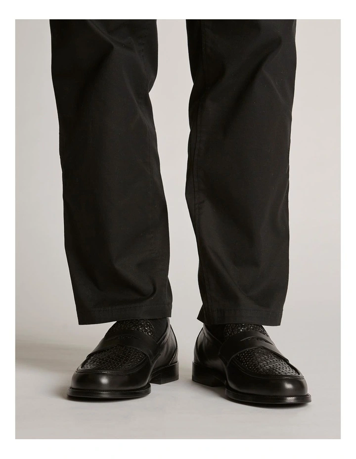 Dartmouth Weave Loafers in Black image 2