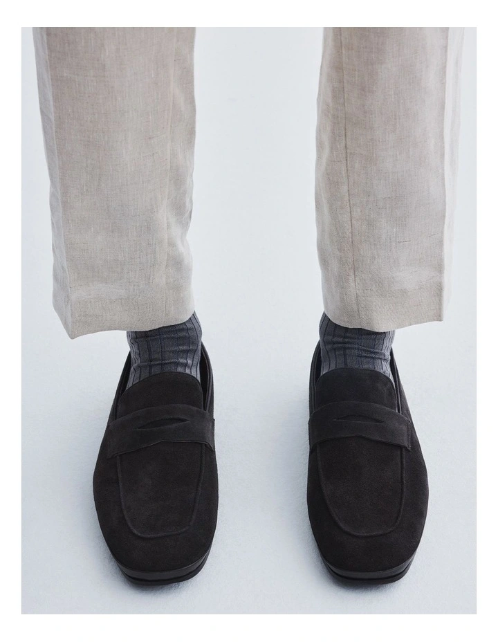 Corso Suede Loafers in Dark Brown image 2