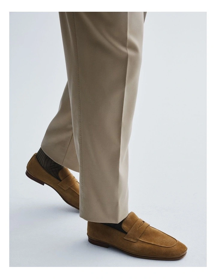 Corso Suede Loafers in Tan image 2