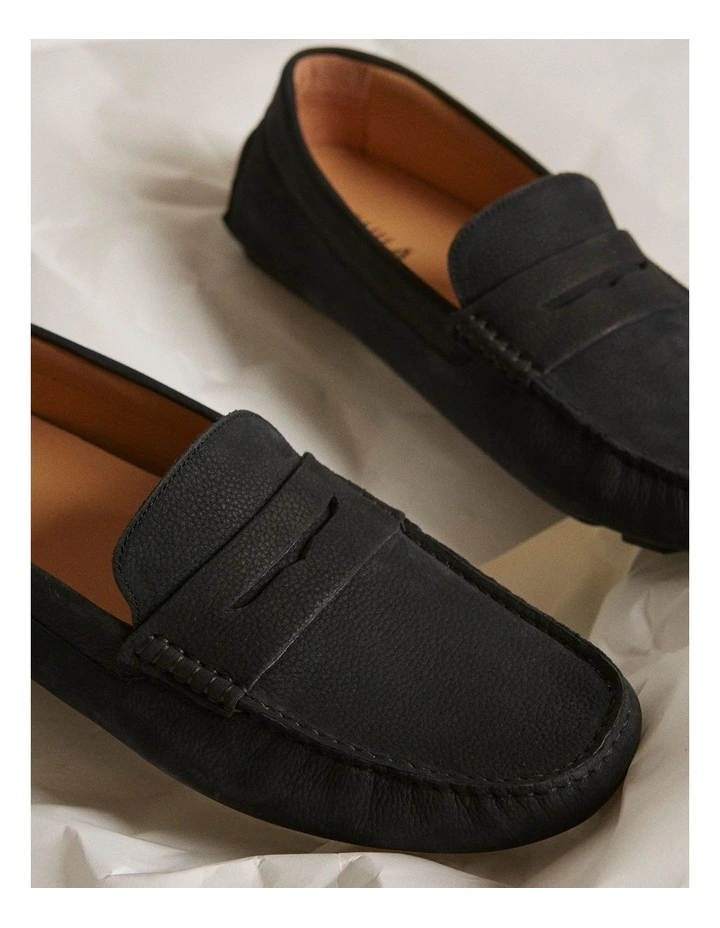 Cisco Nubuck Driving Shoes in Midnight image 7