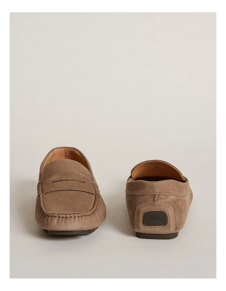 Cisco Nubuck Driving Shoes in Taupe image 2