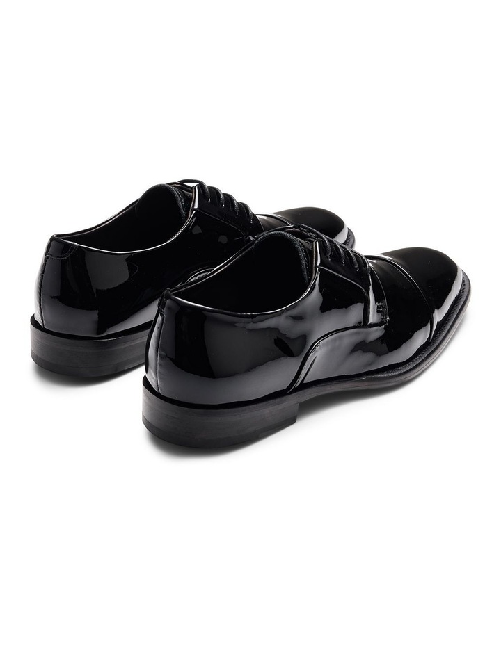 Grantham Derby Shoes in Patent Black image 5