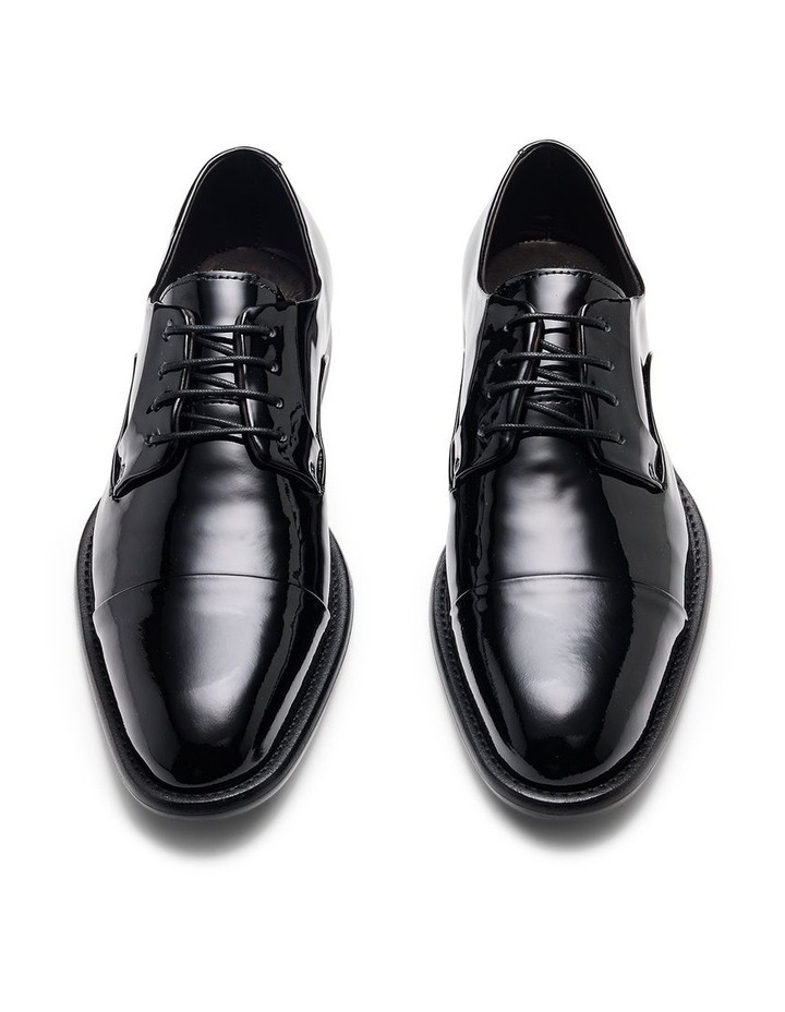 Grantham Derby Shoes in Patent Black image 6