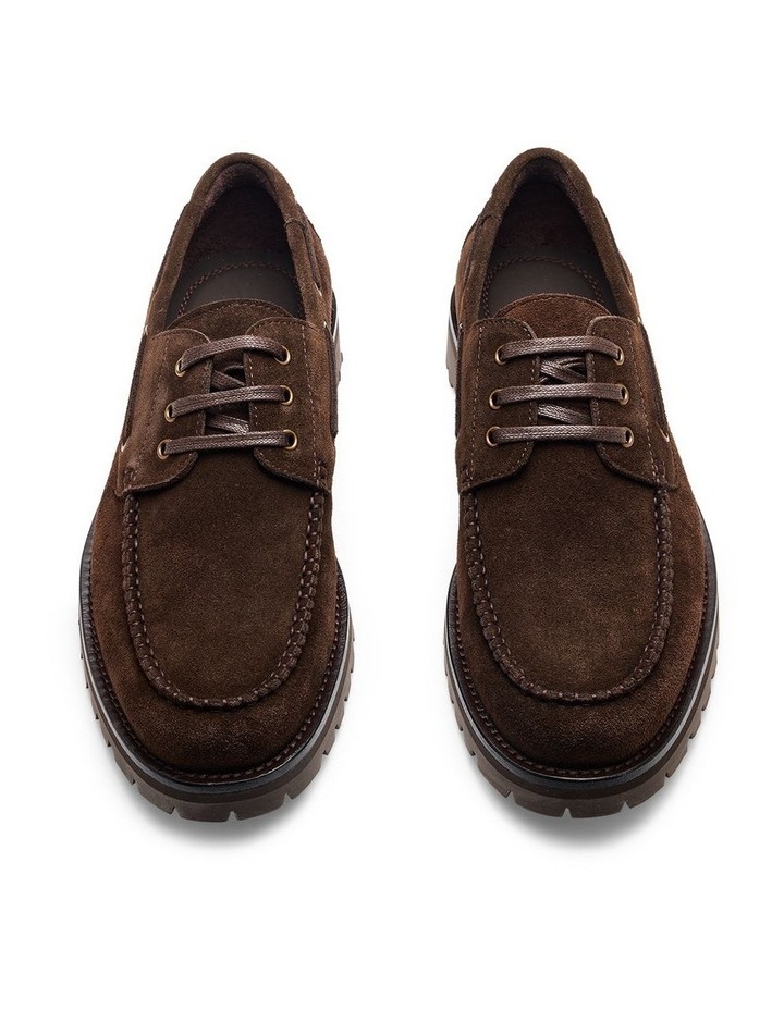 Ark Suede Boat Shoes in Dark Brown image 5