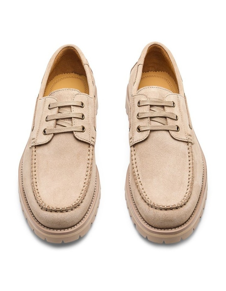 Ark Suede Boat Shoes in Sand image 5