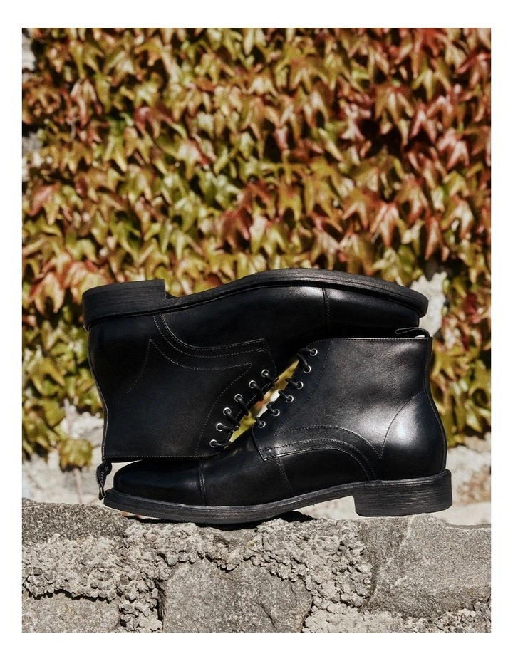 Redding Lace-Up Boots in Black image 2