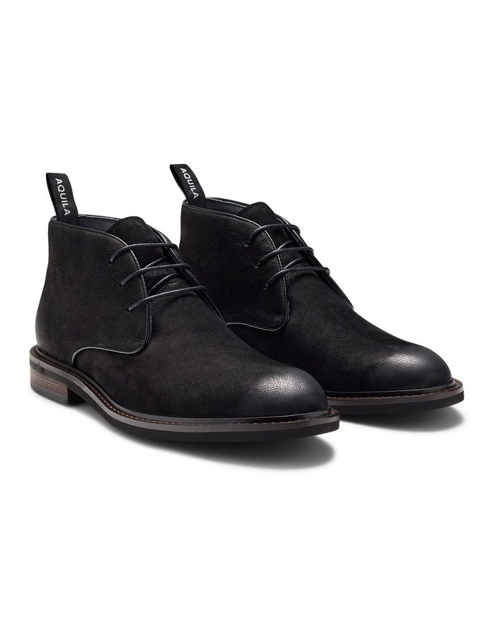 Milo Nubuck Chukka Boots in Black image 2