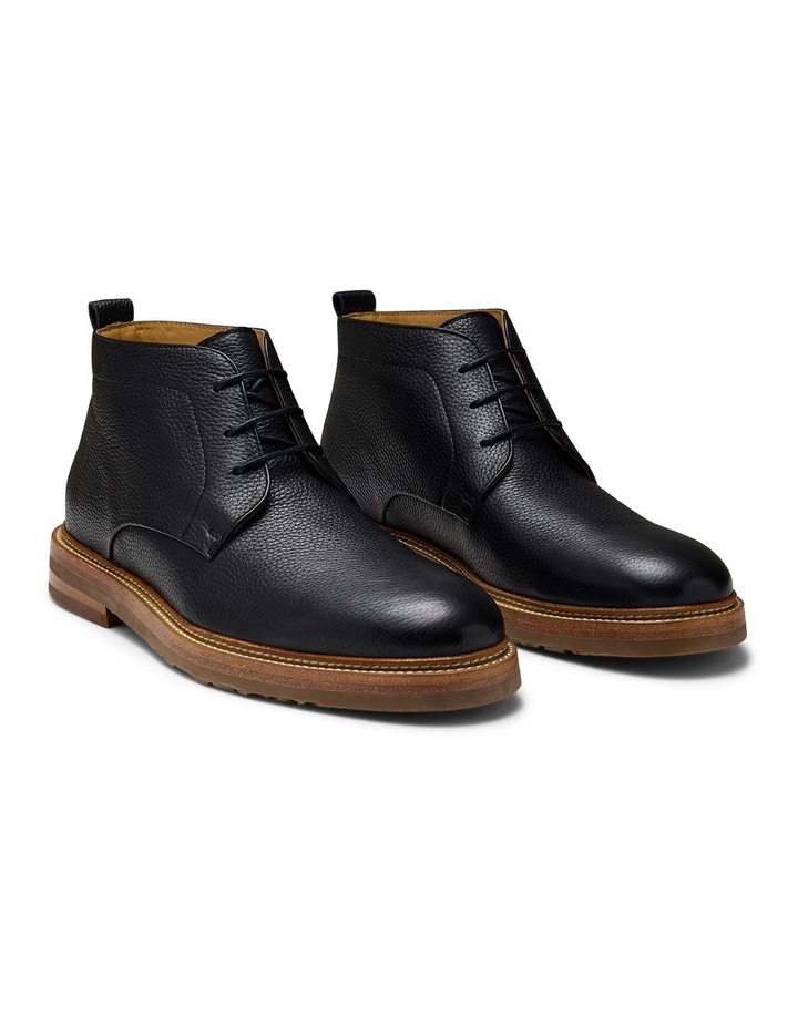 Dakar Leather Chukka Boots in Black image 3
