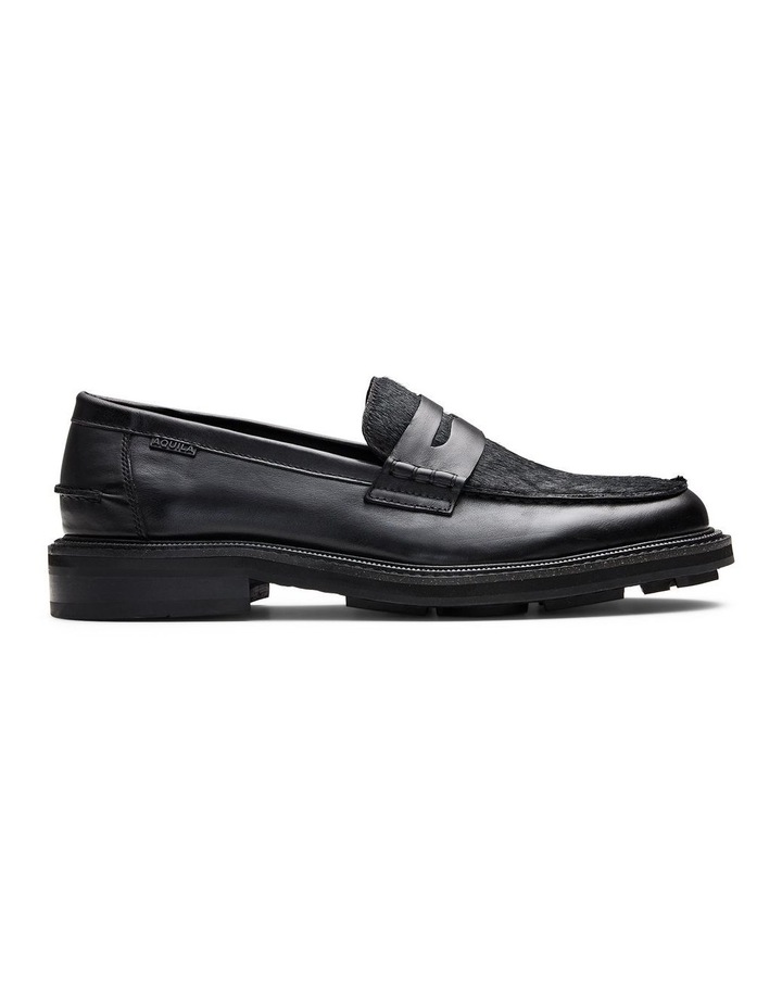 Mensa Pony Loafers in Black image 1